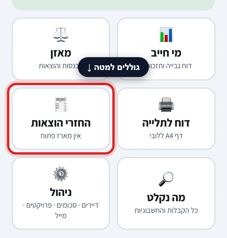 איך מחזירים כסף לחבר ועד שקנה מכיסו, שלב 1